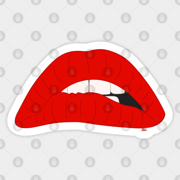 Rocky Horror Lips Sticker by SpectreSparkC